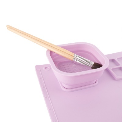 Tapete de pintura de silicone lilás