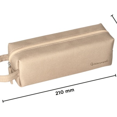 Estojo escolar liderpapel classic retangular com asa 210x70 mm
