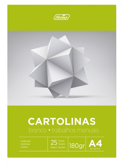 Bloco A4 cartolina branca Firmo