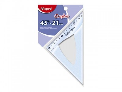 Esquadro Graphic Maped 45º/21cm