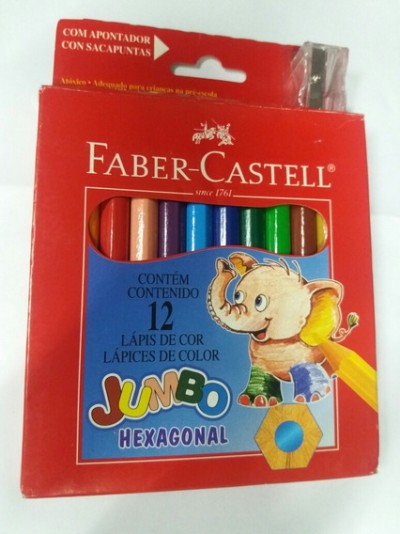 Lápis de cor Faber-Castell Jumbo Hexagonal