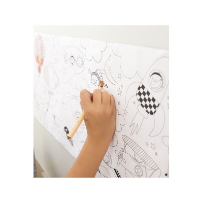 Rolo Papel para colorir Apli