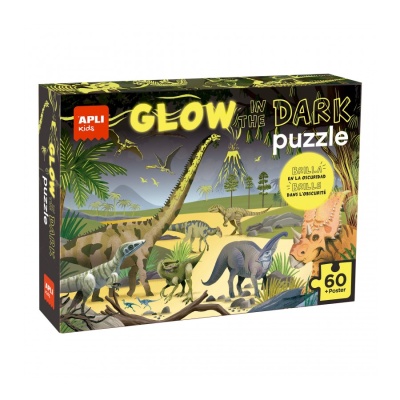 Puzzle Dinossauro ( brilha no escuro)