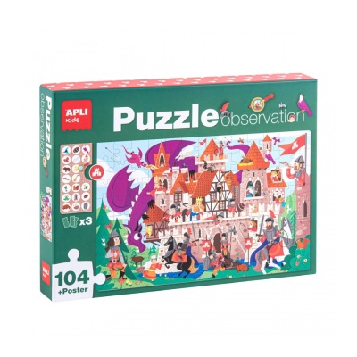 Puzzle + Observação Castelo  104pcs