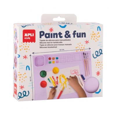 Tapete de pintura de silicone lilás