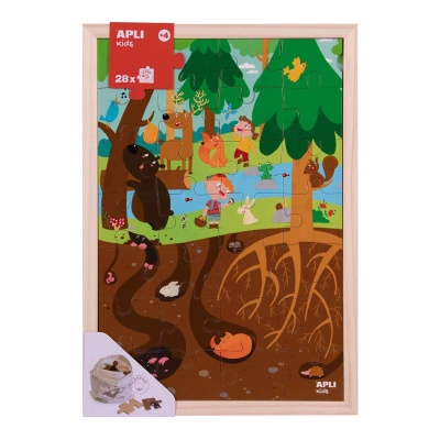 Puzzle + Floresta 28 peças