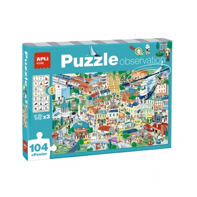 Puzzle + Observação Cidade 104pcs
