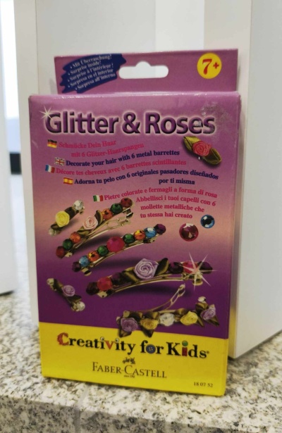 Faber-Castell - Glitter & Roses - Gancho para Cabelo Rosas
