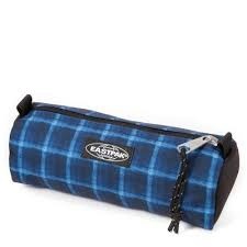 Estojo Eastpak Benchmark Single Charged Check Blue