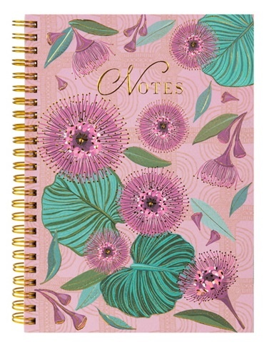 Caderno Goldbuch A5, 80 fls, linha de pássaros tropicais