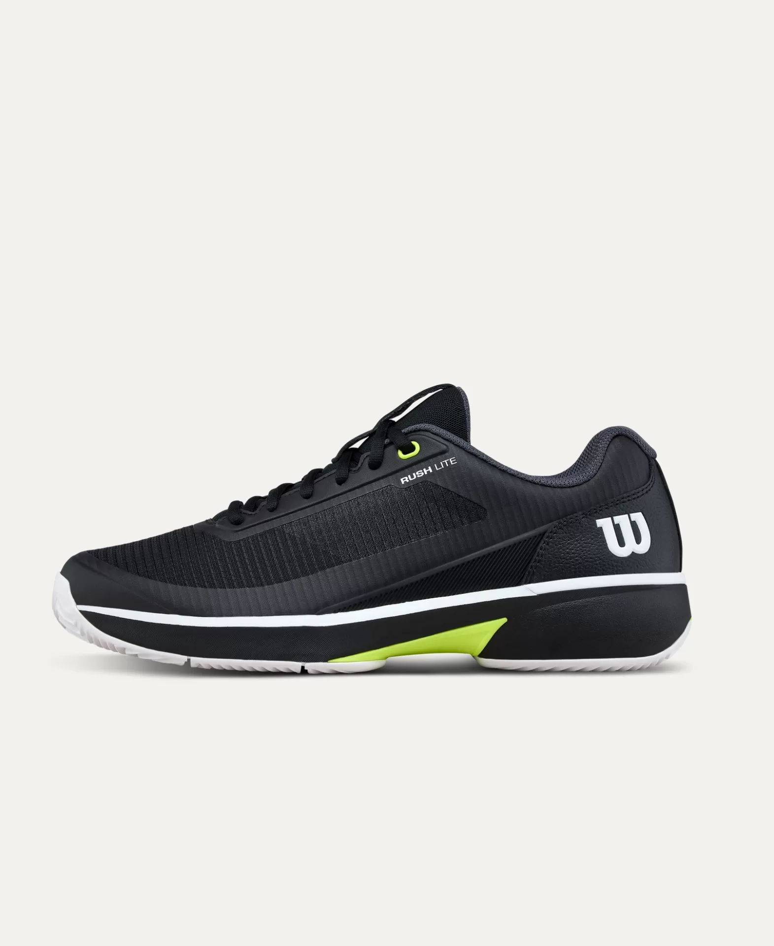 WILSON Rush Lite 5 Clay Black/White/Safety Yellow 2026 SAPATILHAS