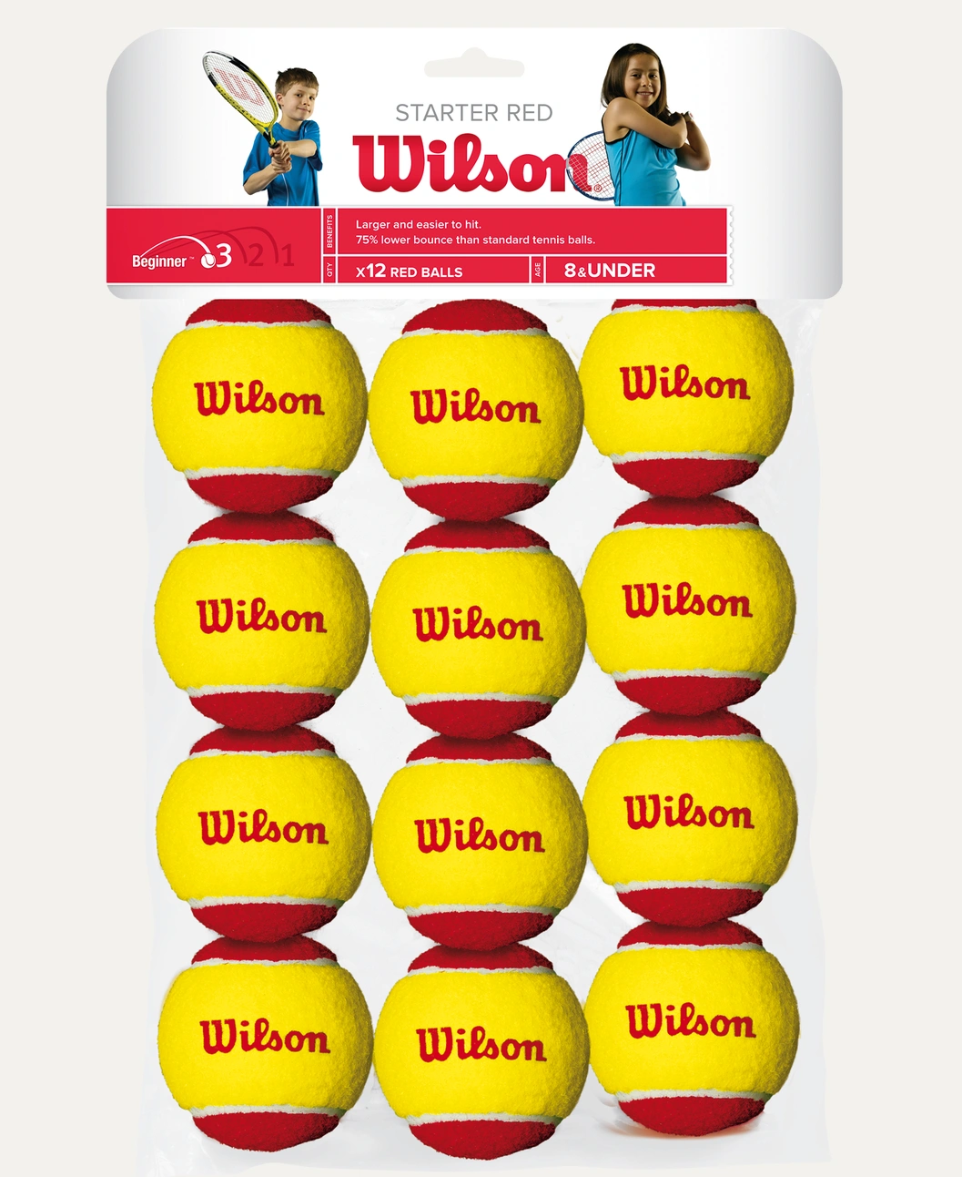 WILSON STARTER RED TBALL 12 PACK