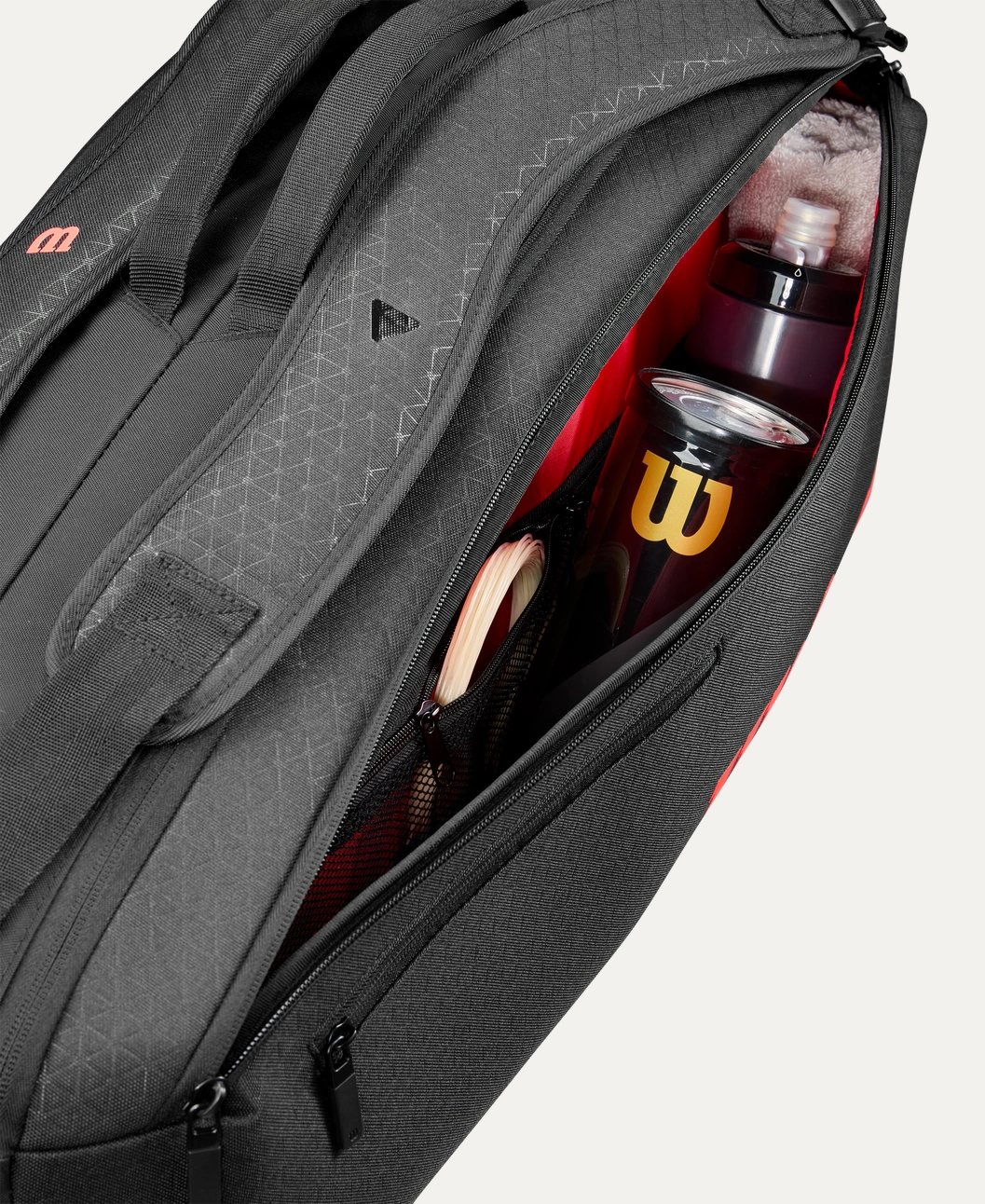 WILSON CLASH V3 6PK RACQUET BAG Black/Infrared