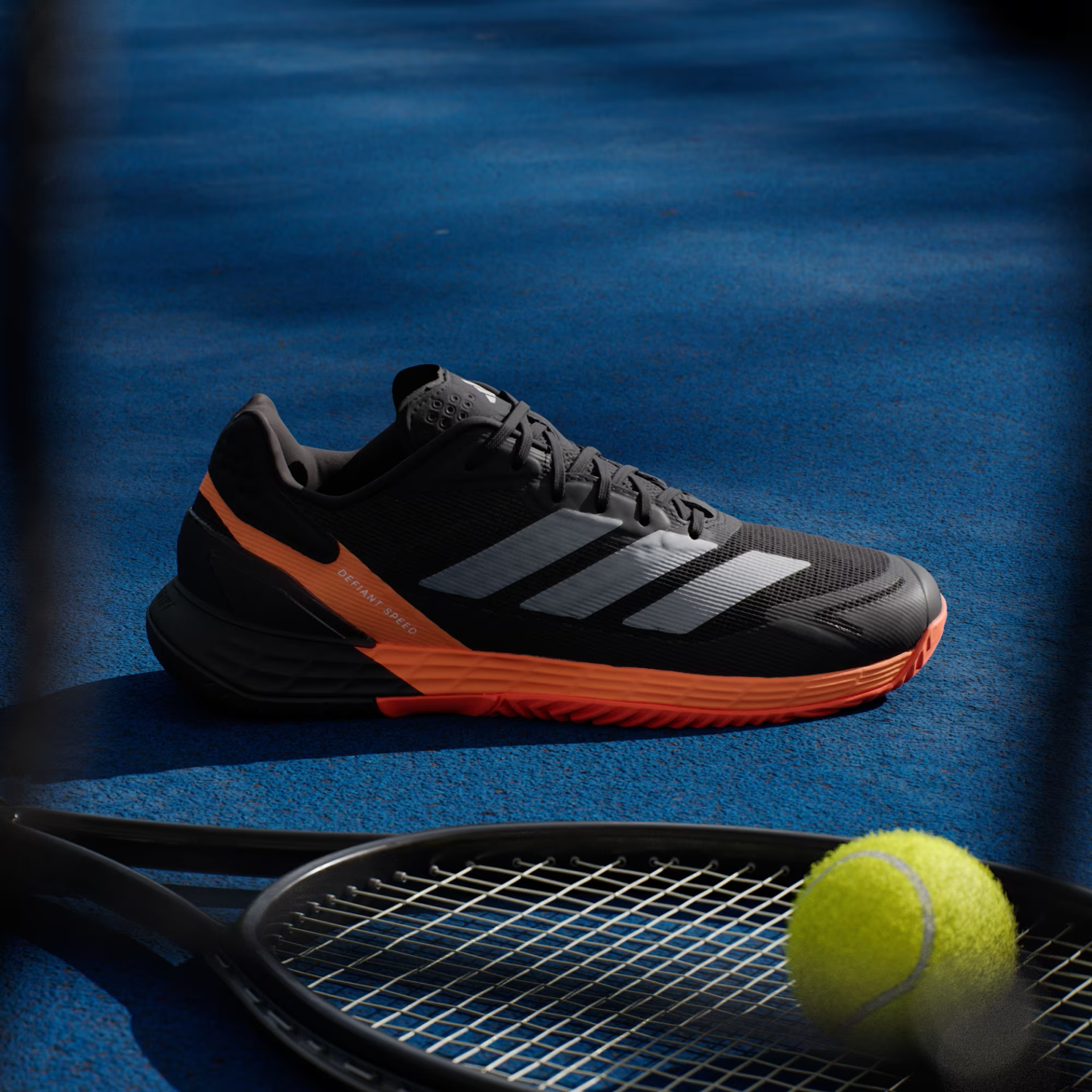 ADIDAS DEFIANT SPEED 2 MEN CORE BLACK/ORANGE SAPATILHAS