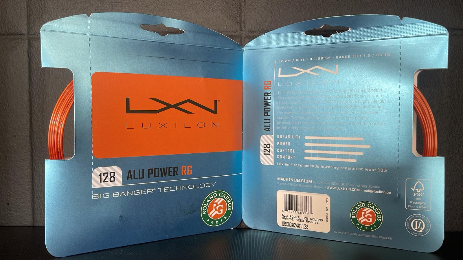 LUXILON Roland-Garros ALU Power 128 Tennis Strings - Set