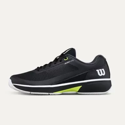 WILSON Rush Lite 5 Clay Black/White/Safety Yellow 2026 SAPATILHAS