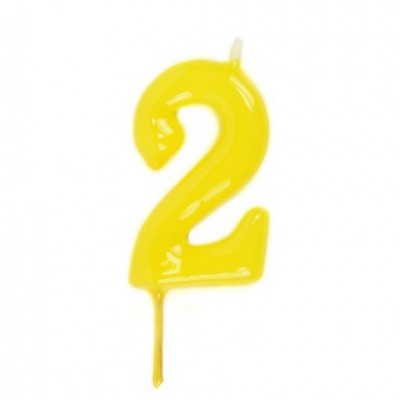 Velas Número Amarelo