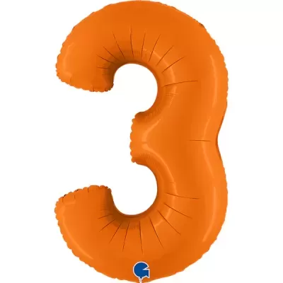 Balão Número Laranja