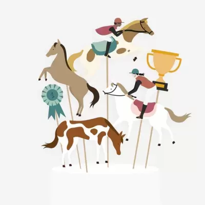 Topos de Bolo - Cavalos