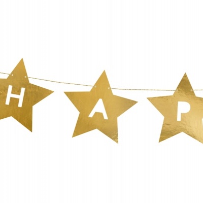 Grinalda Happy New Year Estrelas