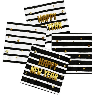 Guardanapos Riscas Happy New Year