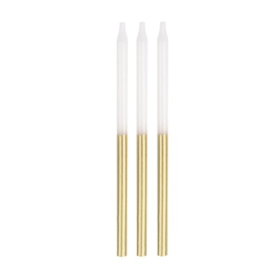 Velas Altas Dourado e Branco