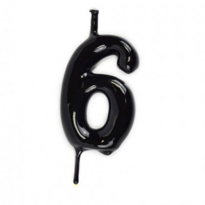 Velas Número Preto