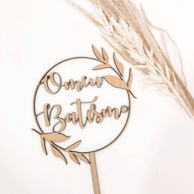 Topo de Bolo - O meu Batismo