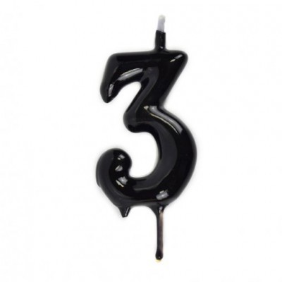 Velas Número Preto