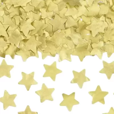 Canhão Confettis Estrelas Douradas
