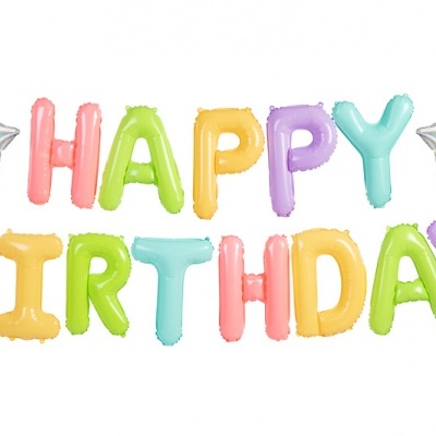 Balão Happy Birthday Multicolor