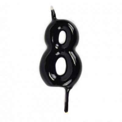 Velas Número Preto