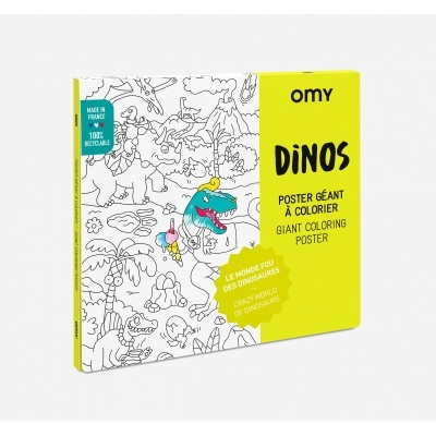 Poster para Colorir Dinossauros