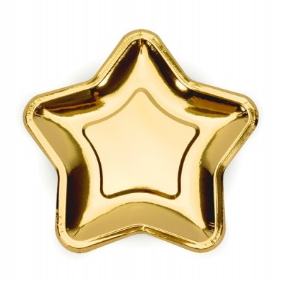 Pratos Estrela Dourado Grande