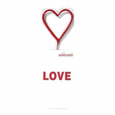 Sparkler Coração Vermelho