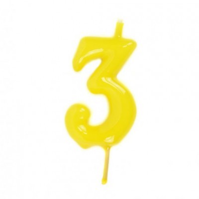 Velas Número Amarelo