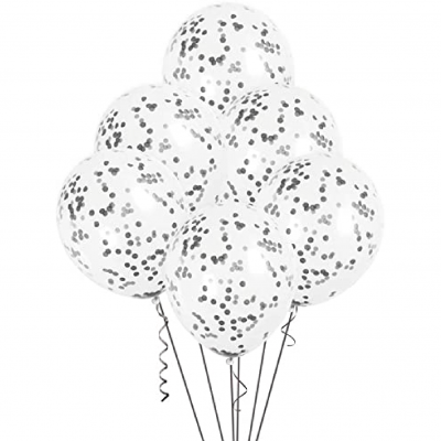 Balões Confettis Preto