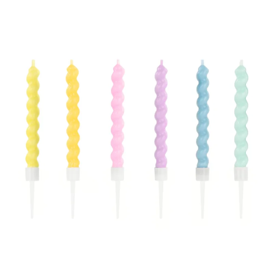 Velas Curly Pastel