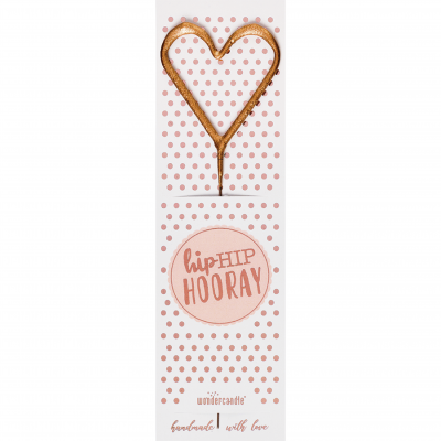 Sparkler Coração Rose Gold