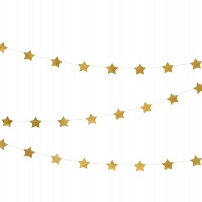 Grinalda Estrelas Dourado