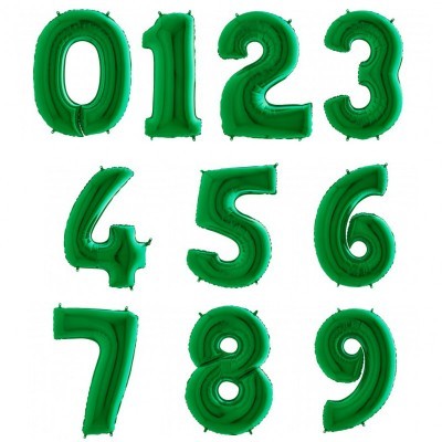 Balão Número Verde