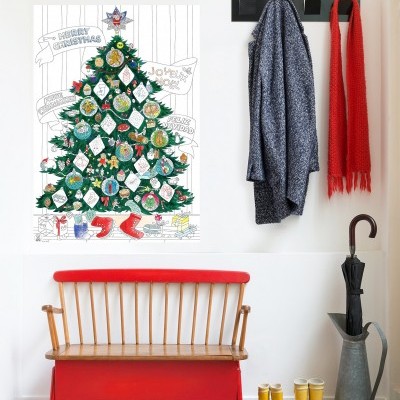 Poster para Colorir Natal