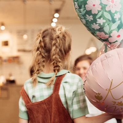 Balão Coração Flores