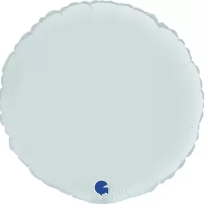 Balão Redondo Azul Pastel Satin