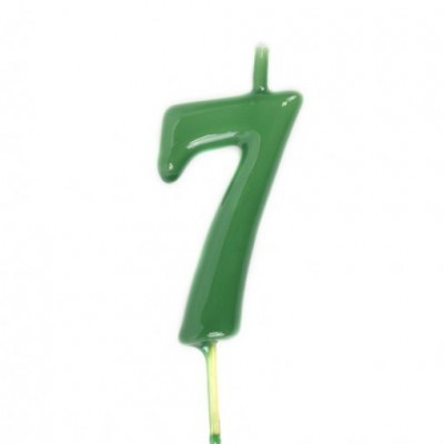 Velas Número Verde