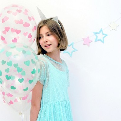 Balão Impresso Corações Rosa