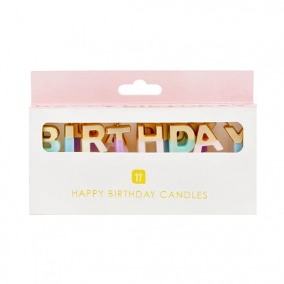 Velas Happy Birthday Pastel