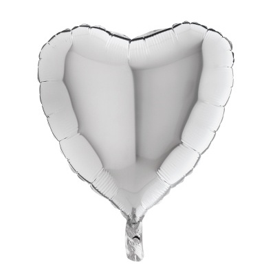 Balão Coração Prateado