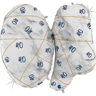 Balão Número 40 Azul