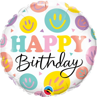Balão Happy Birthday Smile